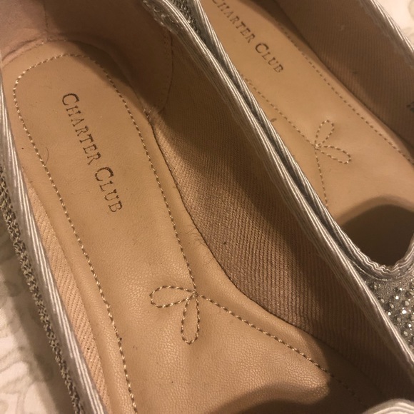 Beautiful and classic flat shoes from Charter Club size 8.5 like new - Picture 2 of 6